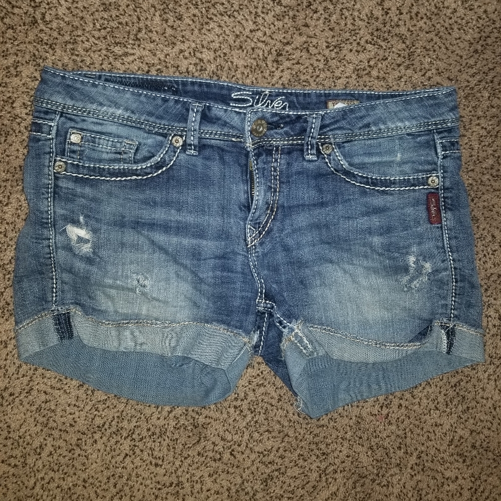 Womens Silver brand jean shorts size 32